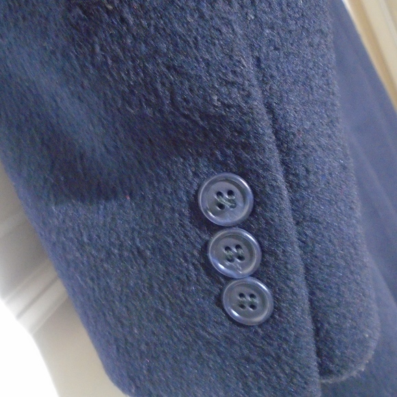 HALSTON Long Wool/Cashmere Winter Coat 44R **FIRM PRICE** - Picture 4 of 8